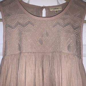 Aritzia Summer Embroidered Pattern Dress